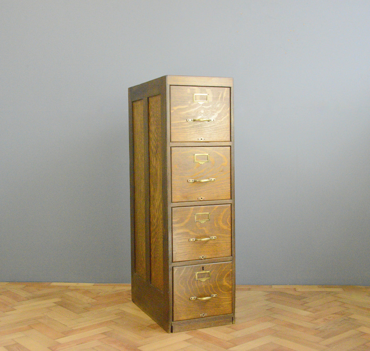 English Oak Filing Cabinet Circa 1920s – Otto's Antiques