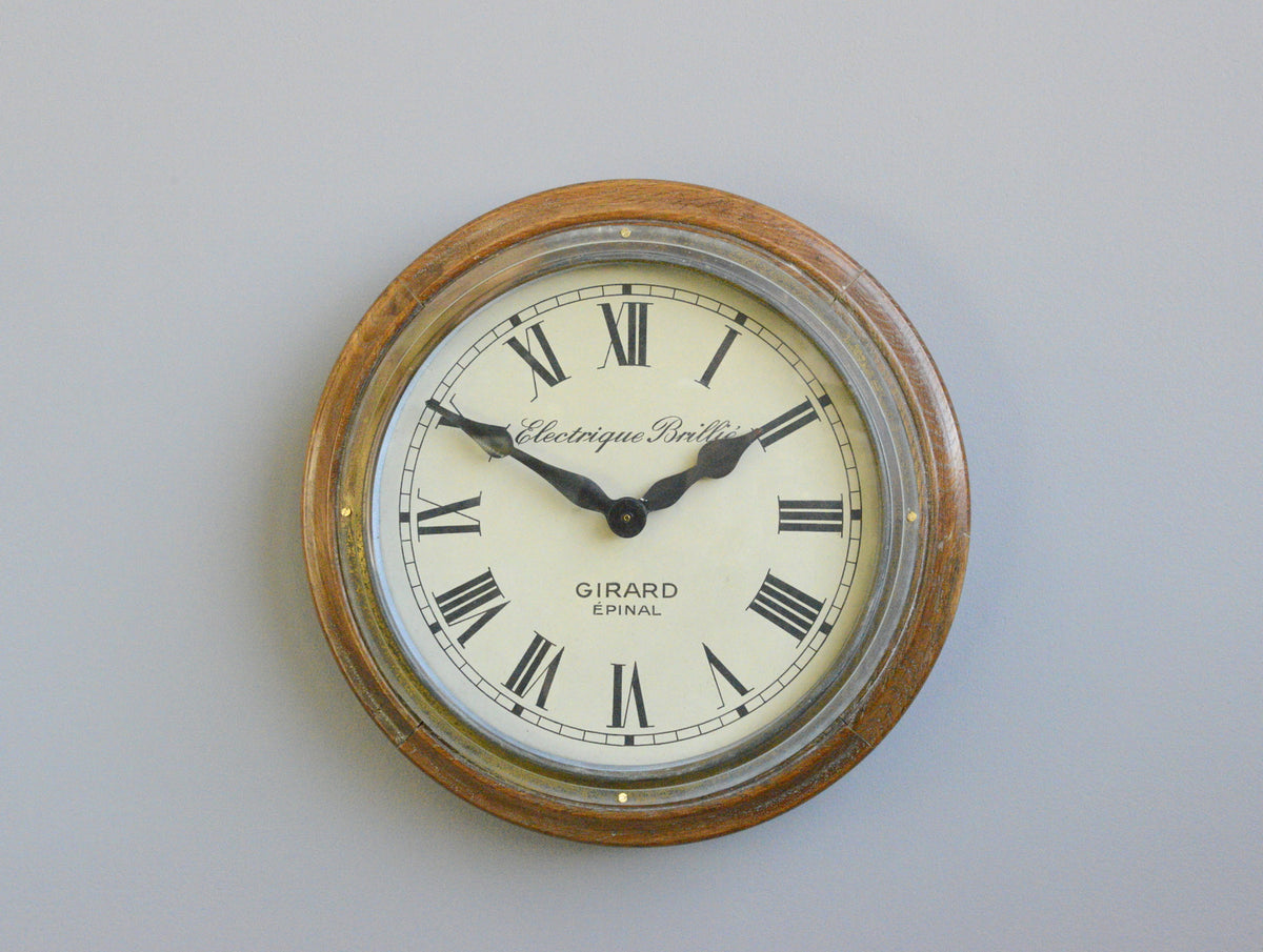 Early 20th Century Brillie School Clock Circa 1910 – Otto's Antiques